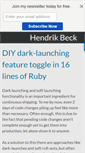 Mobile Screenshot of hendrikbeck.com